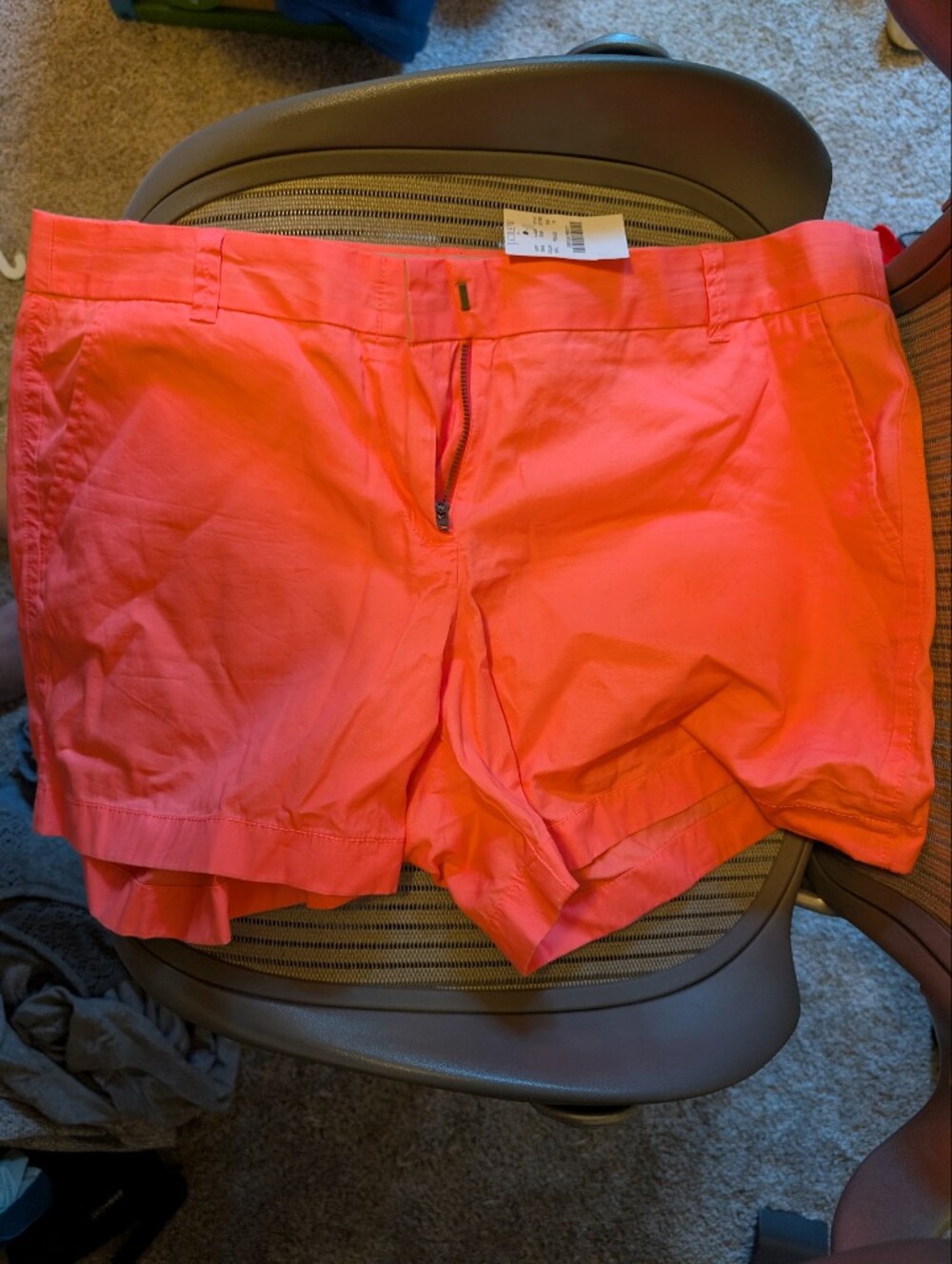 NWT J. Crew Hot Pink Chino Shorts (Size 14)
